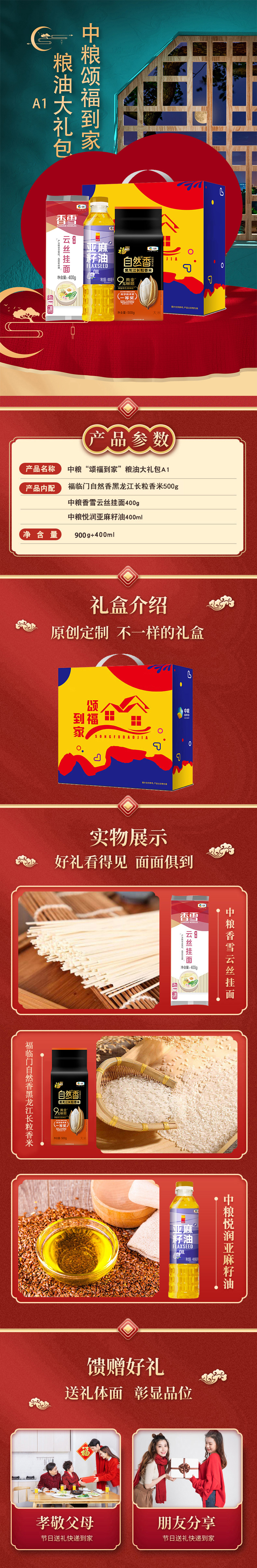 中粮“颂福到家”粮油大礼包A1详情