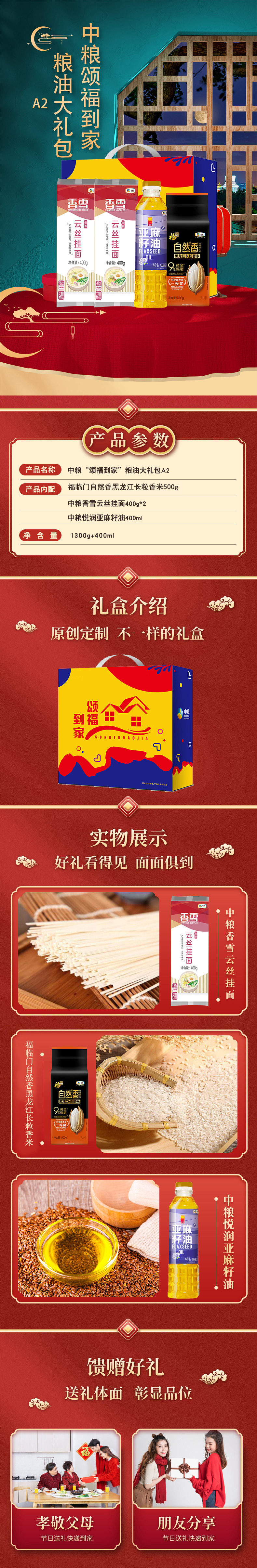 中粮“颂福到家”粮油大礼包A2详情