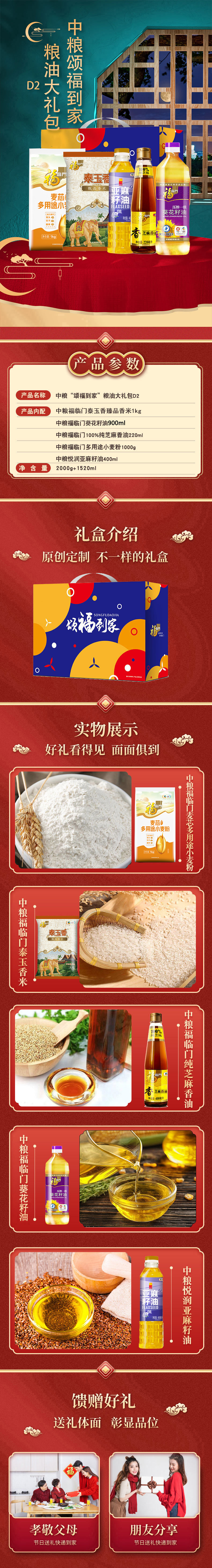 中粮“颂福到家”粮油大礼包D2详情