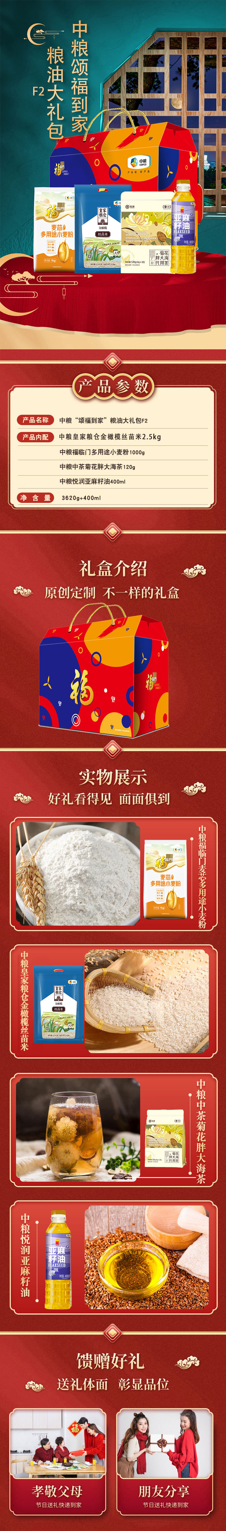 中粮“颂福到家”粮油大礼包F2详情