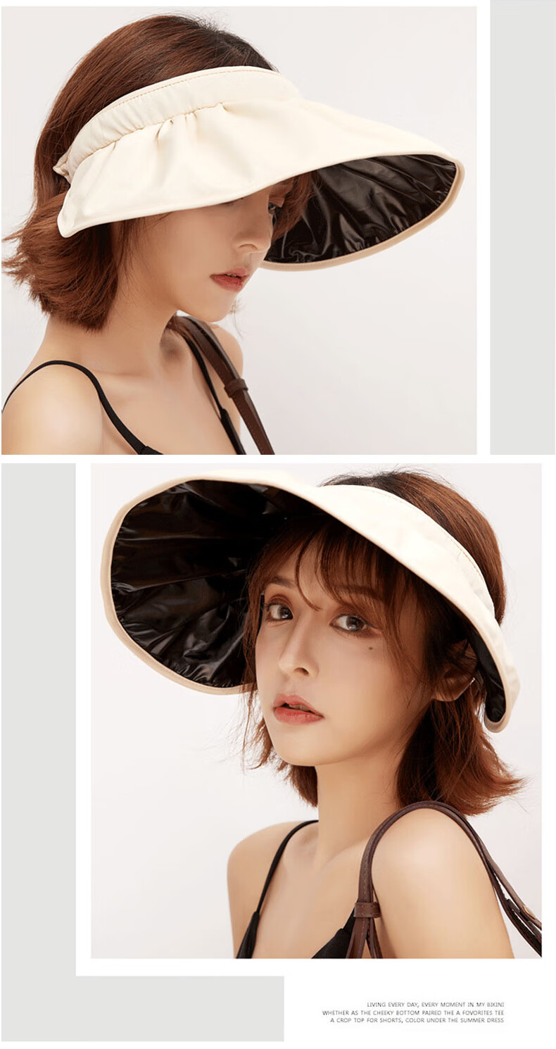 趣游帮黑胶户外防晒遮阳贝壳帽（S-2312 )-详情图-3